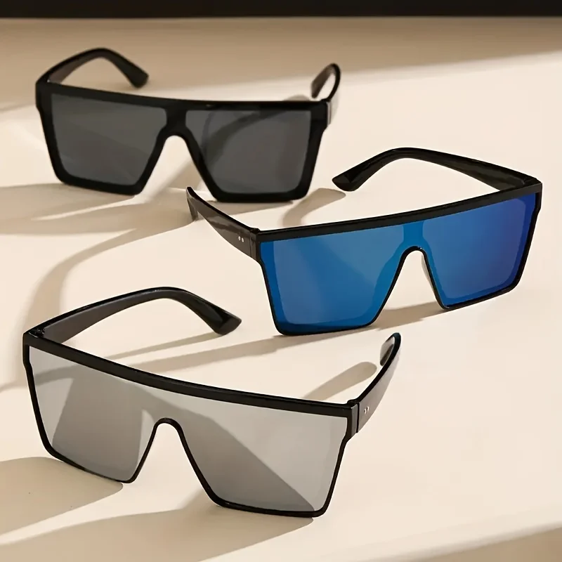 2-4PCS Oversize frame One-piece Goggle Men Woman Sunglasses Interior Accessory Protective Gears Anti Glare Car Driving Glasses