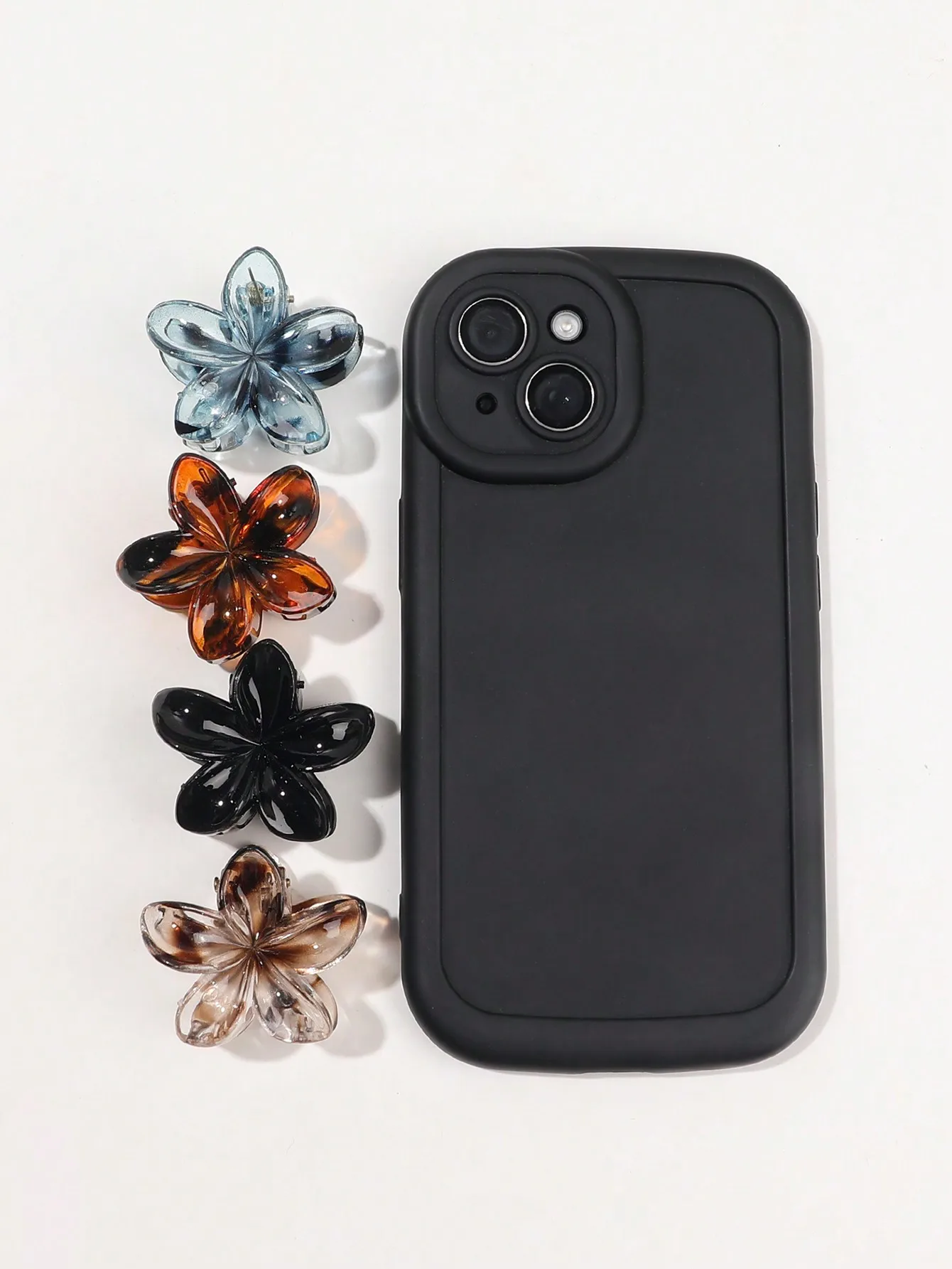 4Pcs Multicolor Flower Hair Claw Clips for Women Girls Nonslip Cute Fashion Hair Accessories Small Hairpin Crab Barrette Style