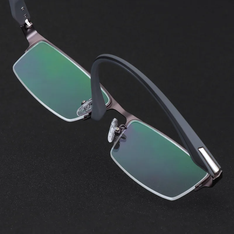 Men Photochromic Progressive MultiFocal Reading Glasses Anti-Blue Light Metal Frame Square Women Hyperopia Presbyopia Glasses