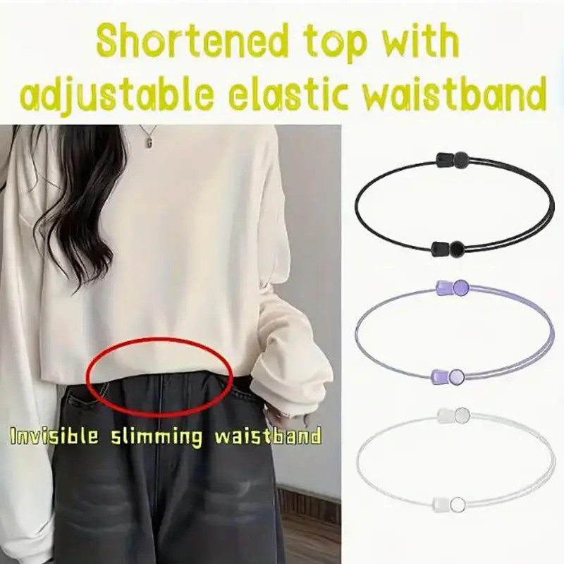 Shirt Belt Adjustable Shirt Lock Undergarment Belt Anti Wrinkles Tieback for Men and Women Keeping Shirt Tucked in Band