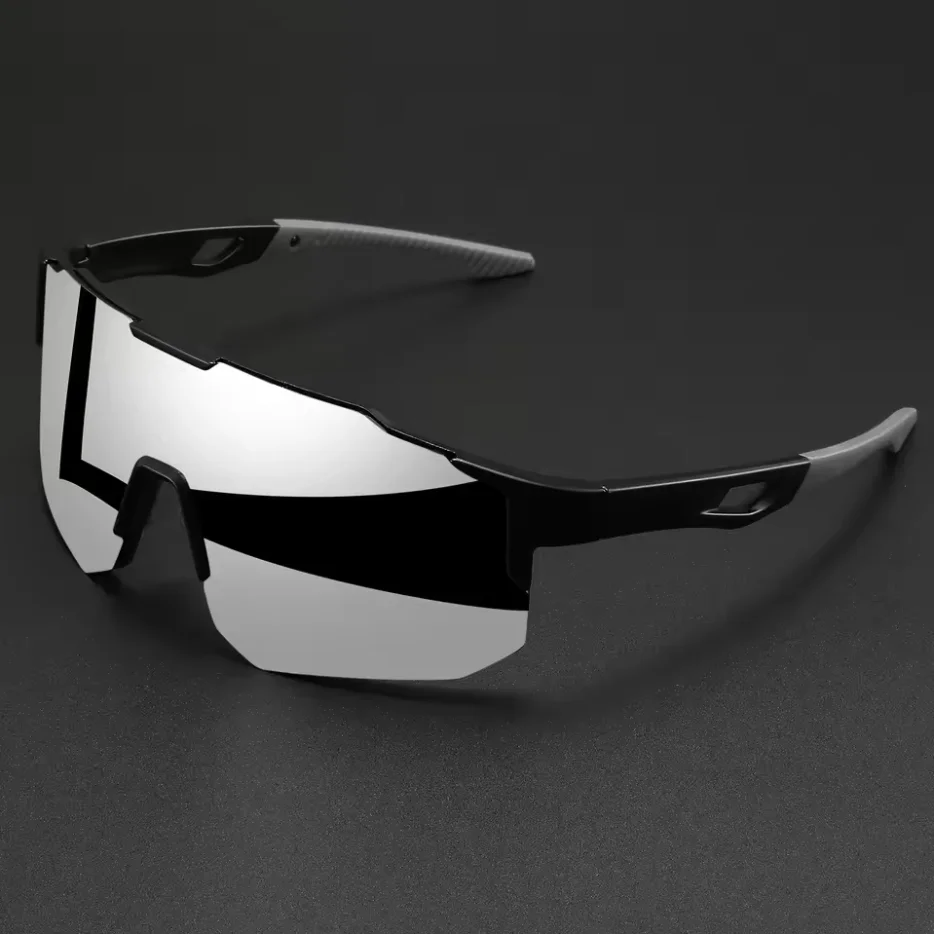 Oversized Colorful Sports Sunglasses - Wraparound Design, Unisex Comfort Fit for Cycling, Hiking & Outdoor
