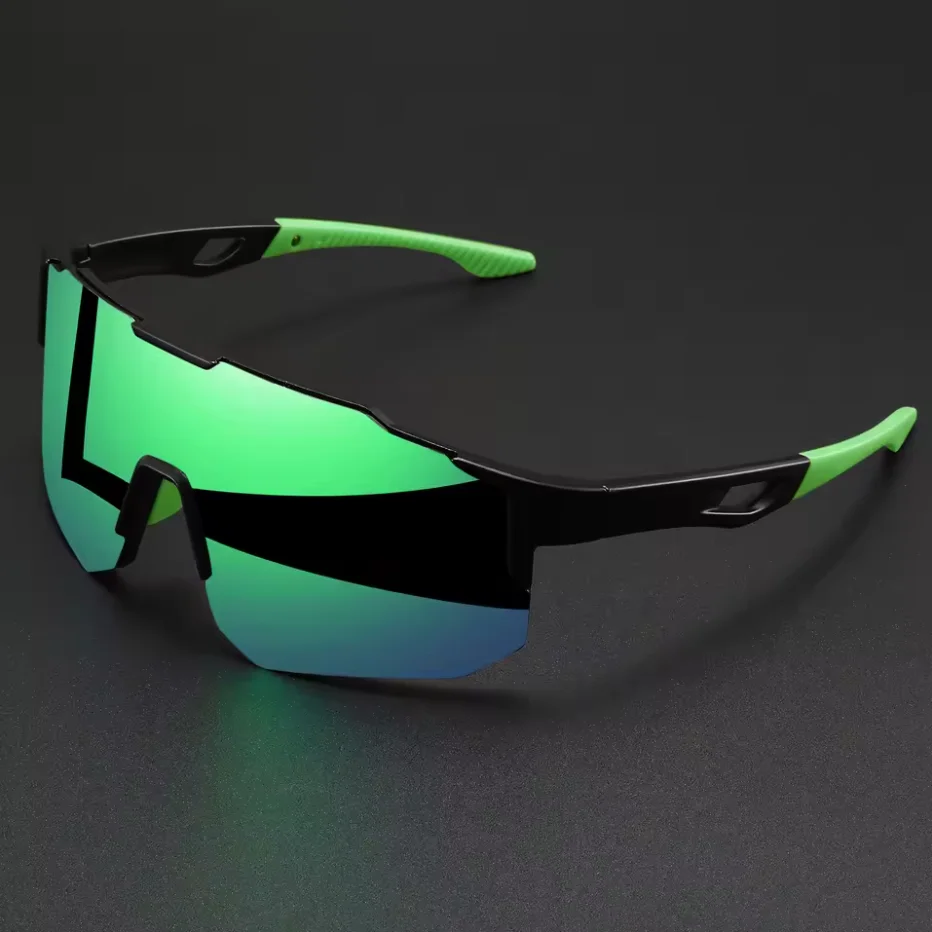 Oversized Colorful Sports Sunglasses - Wraparound Design, Unisex Comfort Fit for Cycling, Hiking & Outdoor