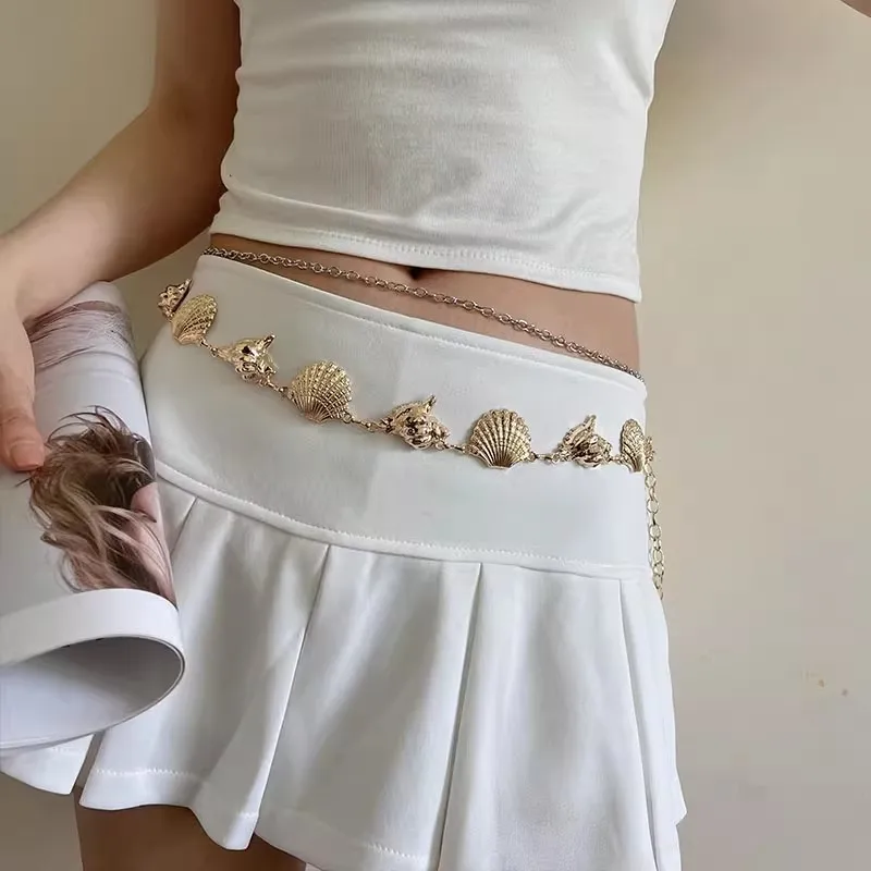 Summer Fashion Metal Waist Chain, Retro Butterfly Thin Belt Accessories, Hundreds of Matching Dresses, Belt Chains, Advanced
