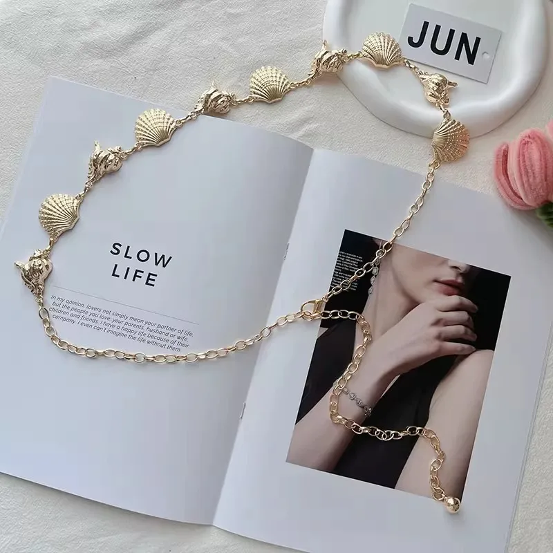 Summer Fashion Metal Waist Chain, Retro Butterfly Thin Belt Accessories, Hundreds of Matching Dresses, Belt Chains, Advanced