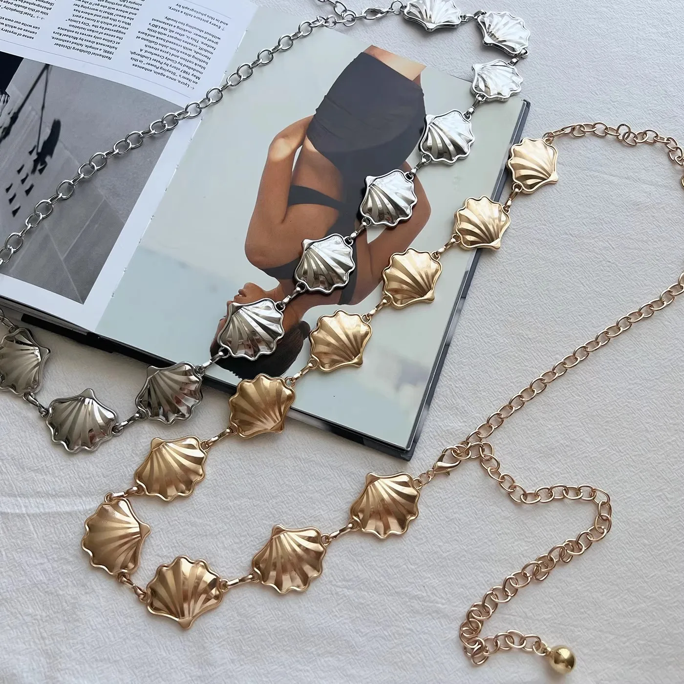 Summer Fashion Metal Waist Chain, Retro Butterfly Thin Belt Accessories, Hundreds of Matching Dresses, Belt Chains, Advanced