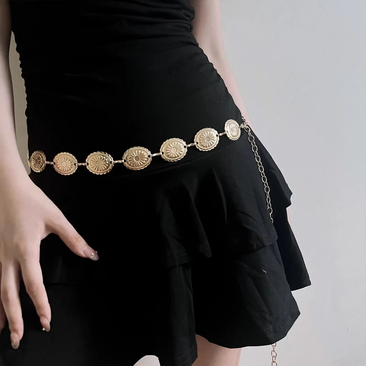Summer Fashion Metal Waist Chain, Retro Butterfly Thin Belt Accessories, Hundreds of Matching Dresses, Belt Chains, Advanced