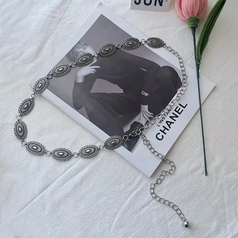 Summer Fashion Metal Waist Chain, Retro Butterfly Thin Belt Accessories, Hundreds of Matching Dresses, Belt Chains, Advanced