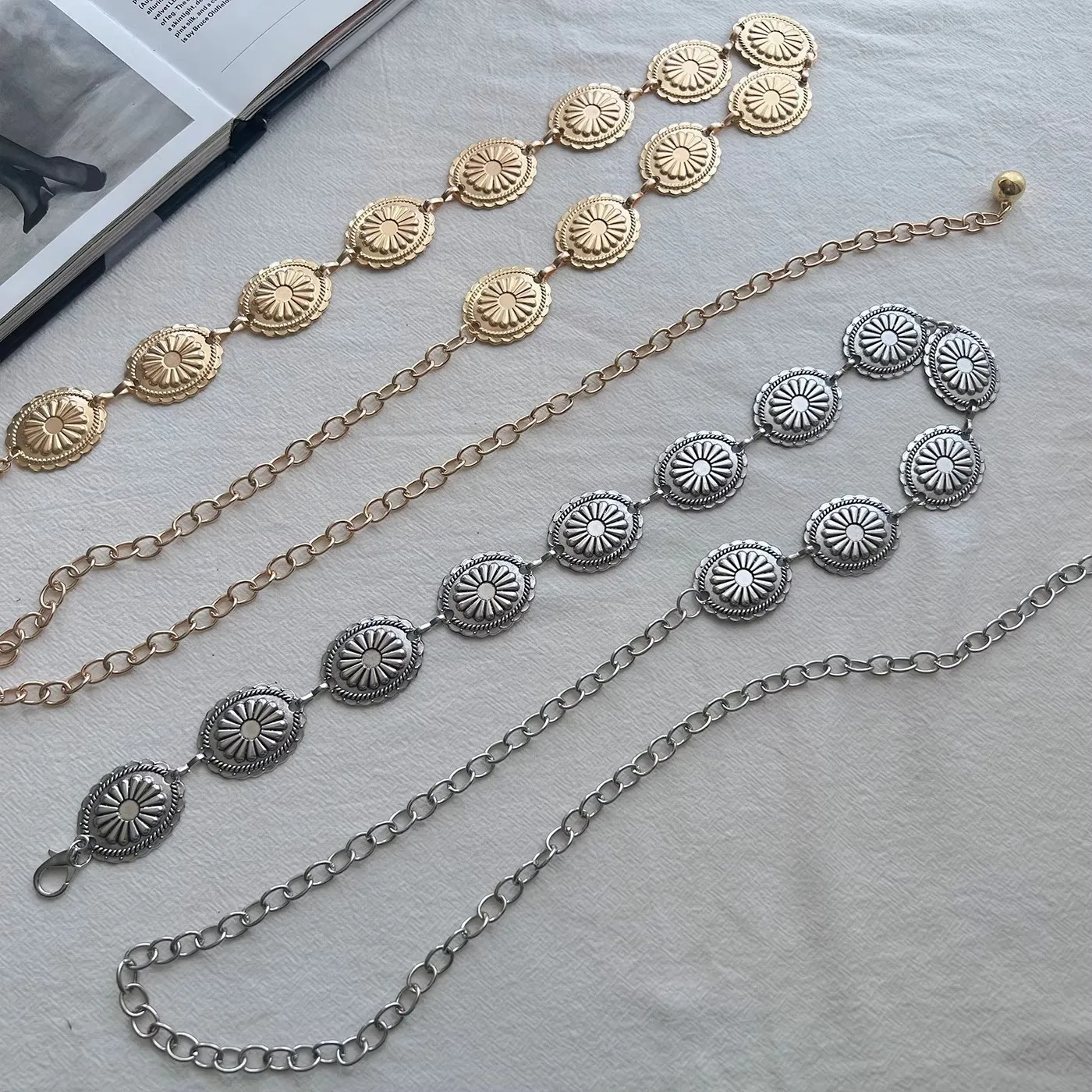 Summer Fashion Metal Waist Chain, Retro Butterfly Thin Belt Accessories, Hundreds of Matching Dresses, Belt Chains, Advanced