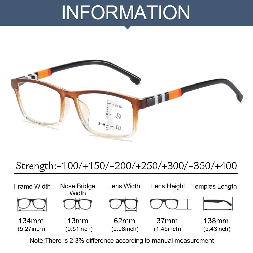 Single‑Vision & Multifocal Anti-Blue Light Reading Glasses Progressive Near Far Blue Ray Blocking Eyeglasses Eye Protection