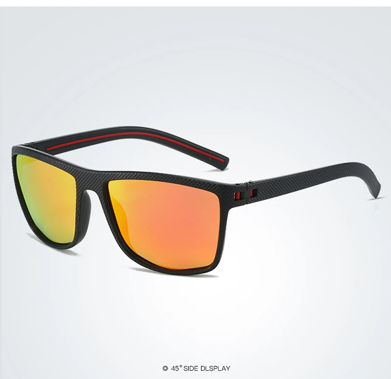 Fashion Square Polarized Sunglasses Men Women Stylish Sports Sun Glasses Male Trendy Outdoor Fishing Driving Cycling Shades