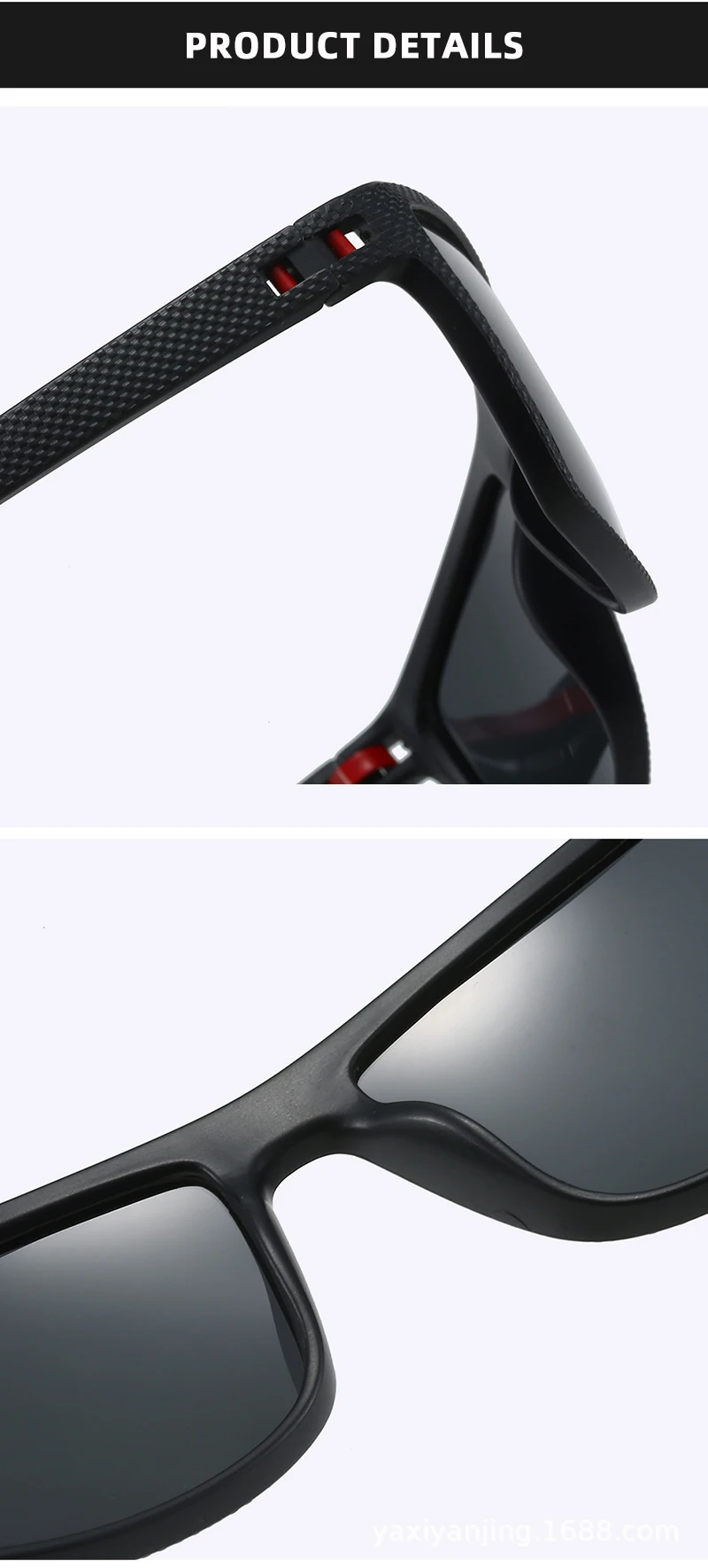 Fashion Square Polarized Sunglasses Men Women Stylish Sports Sun Glasses Male Trendy Outdoor Fishing Driving Cycling Shades