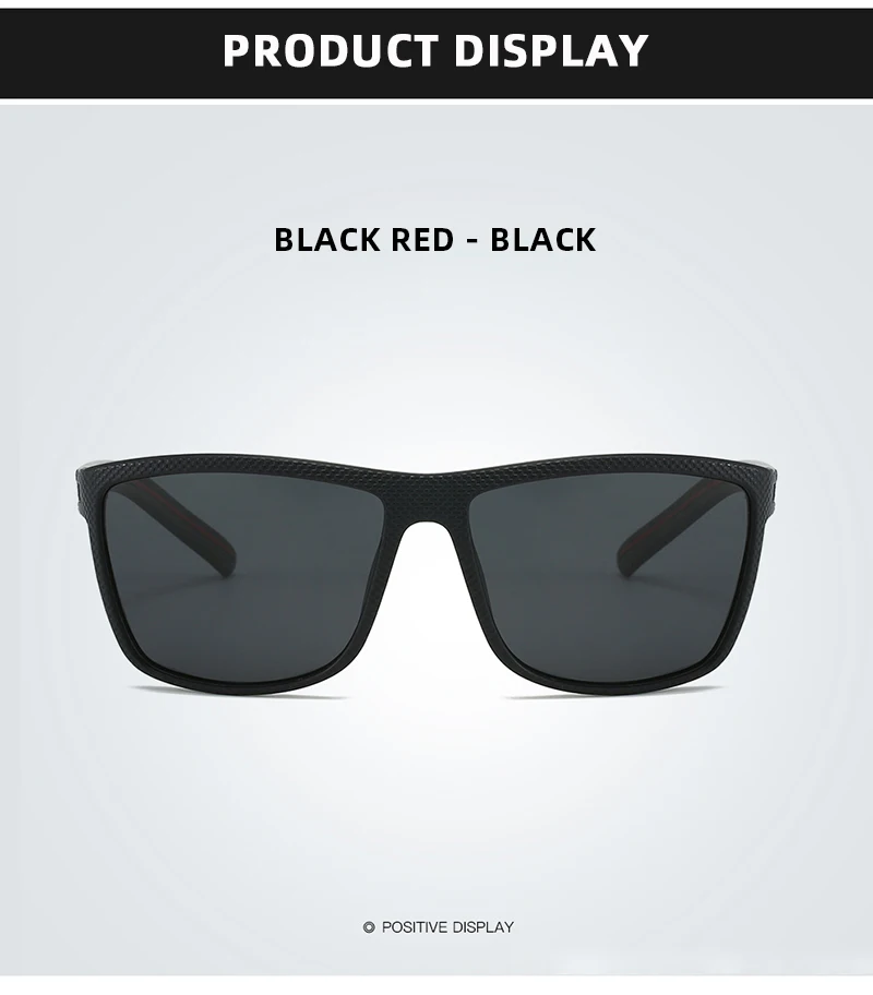 Fashion Square Polarized Sunglasses Men Women Stylish Sports Sun Glasses Male Trendy Outdoor Fishing Driving Cycling Shades