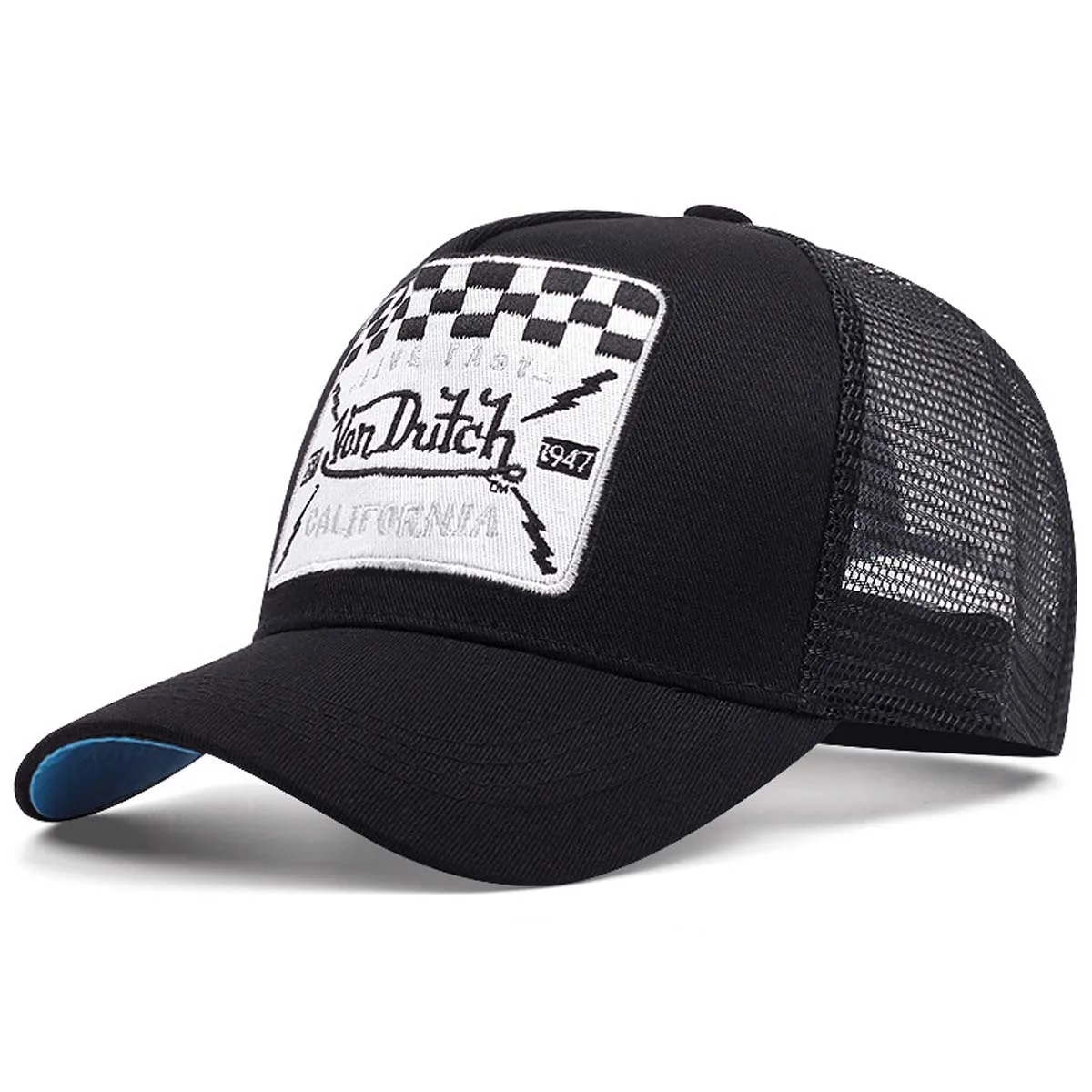 1PC Casual Fashion VON Baseball Cap Breathable Shade Alphabet Embroidery Sunblock Mesh Embroidered DUTCH Trucker Hat CYMZ104
