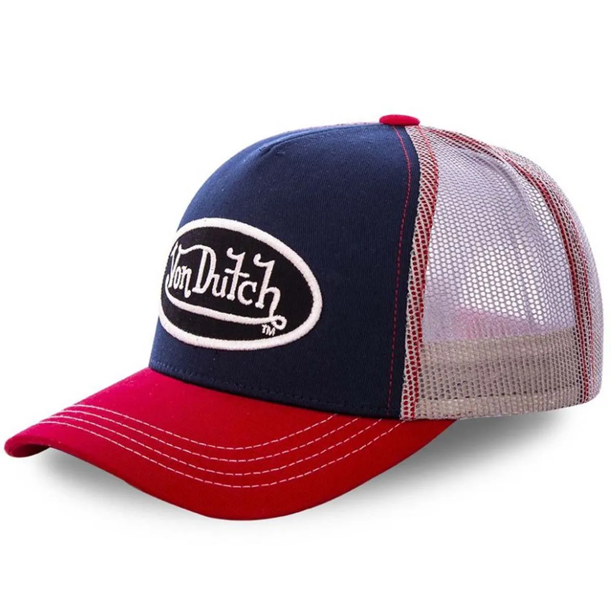 1PC Casual Fashion VON Baseball Cap Breathable Shade Alphabet Embroidery Sunblock Mesh Embroidered DUTCH Trucker Hat CYMZ104