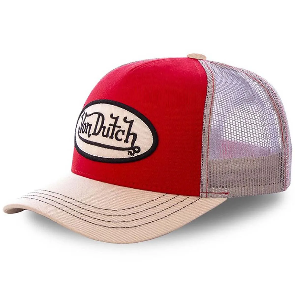 1PC Casual Fashion VON Baseball Cap Breathable Shade Alphabet Embroidery Sunblock Mesh Embroidered DUTCH Trucker Hat CYMZ104