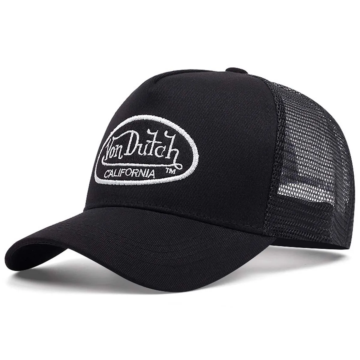 1PC Casual Fashion VON Baseball Cap Breathable Shade Alphabet Embroidery Sunblock Mesh Embroidered DUTCH Trucker Hat CYMZ104