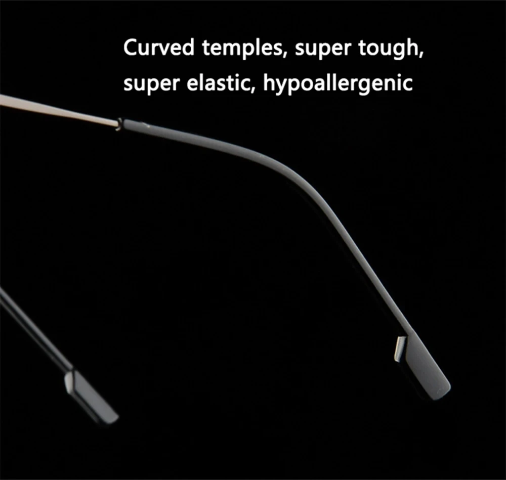 May Flower Blue Light Blockin Ultralight Memory Titanium Rimless Reading Glasses Men&Women Presbyopic Eyeglasses +1.0 +1.5 +2.0