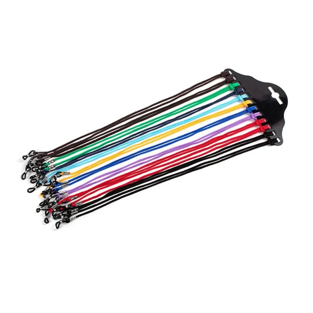 12PCS/Set Colorful Glasses Chain Fashion Nylon Anti-slip Glasses Lanyard Anti-lost Glasses Rope