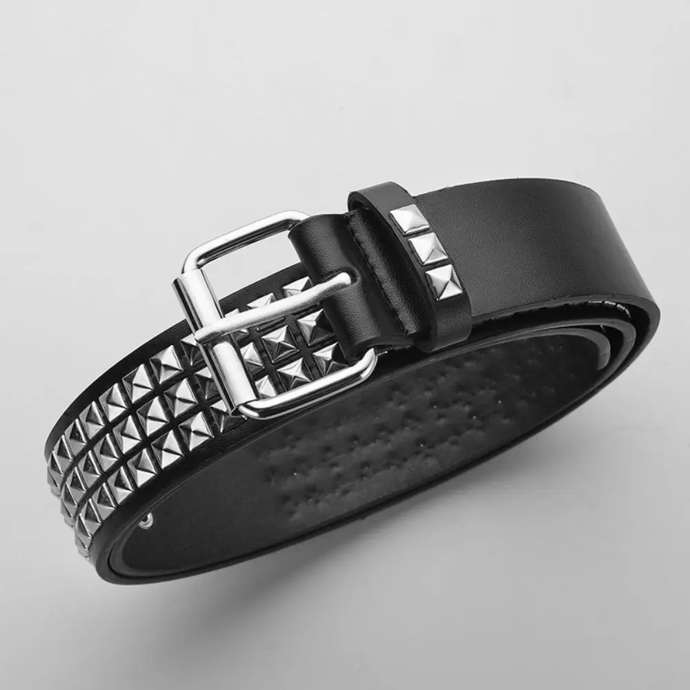 Trendy Rivet Belt, Heavy Metal Style Belt, Unisex Punk Rock Style Belt, Jeans Belt, Y2K Style Belt, Fashion Decoration Belt