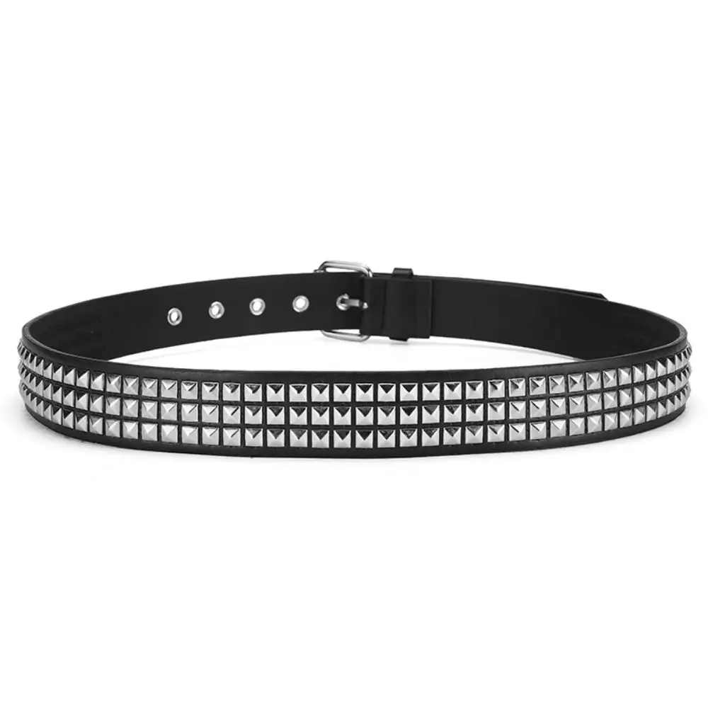 Trendy Rivet Belt, Heavy Metal Style Belt, Unisex Punk Rock Style Belt, Jeans Belt, Y2K Style Belt, Fashion Decoration Belt