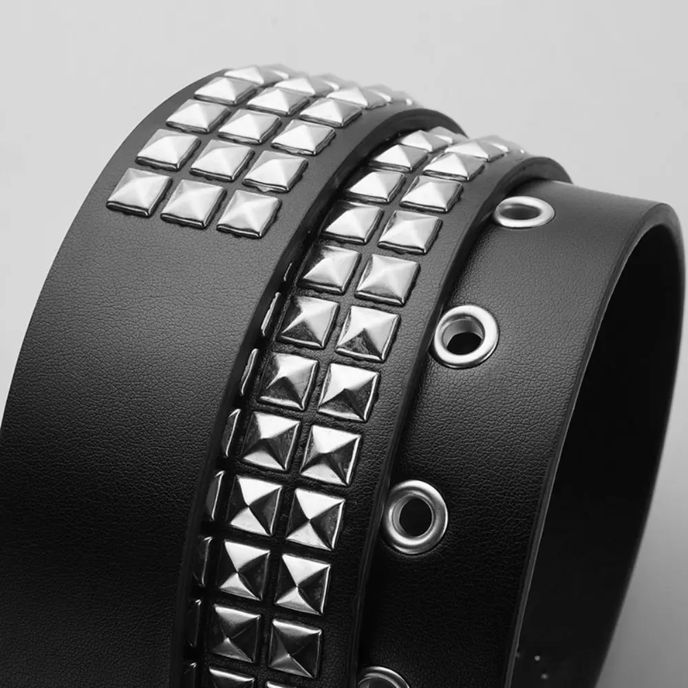 Trendy Rivet Belt, Heavy Metal Style Belt, Unisex Punk Rock Style Belt, Jeans Belt, Y2K Style Belt, Fashion Decoration Belt