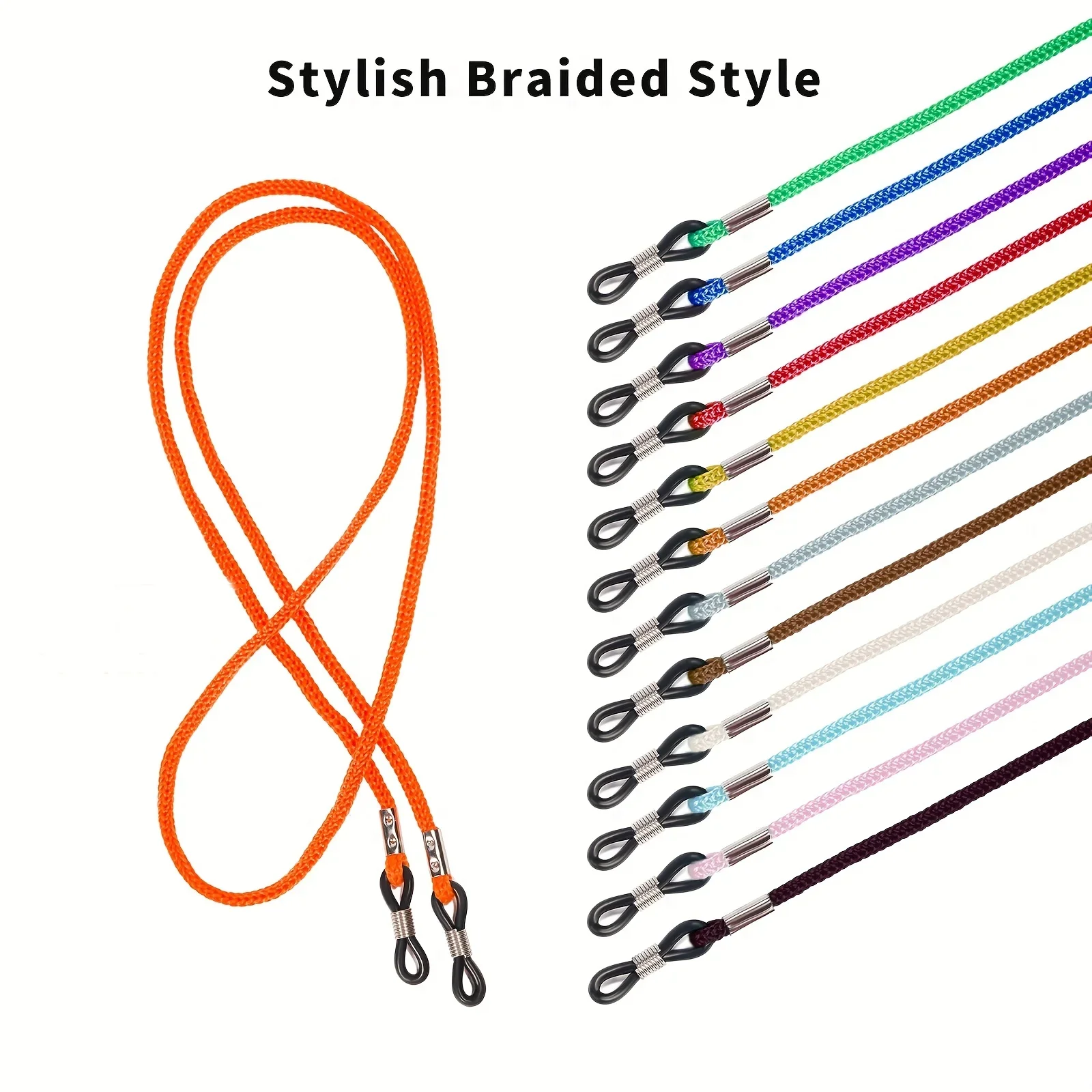 5pcs Adjustable Glasses Strap Holder Anti Slip Glasses Cord Rope, Sports Sunglasses Chain Lanyard Eyewear Retainer Women Men