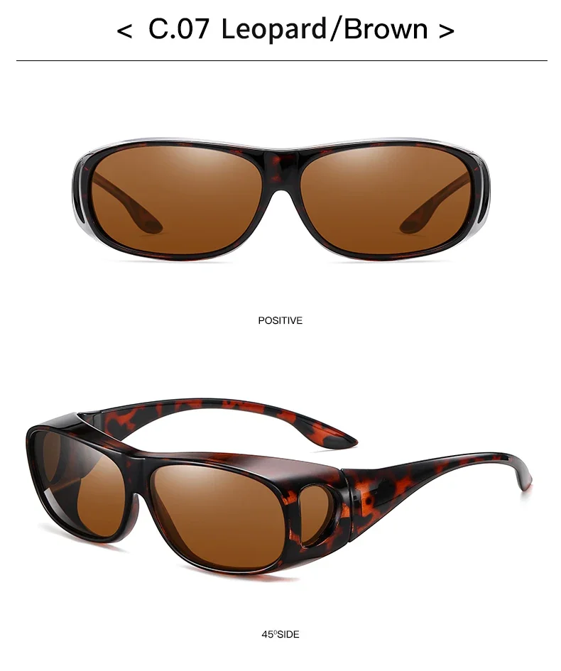 2026Polarized Sunglasses Fit Over Eye Glasses Driving Wrap Shield Goggles Fishing Glasses Sports Sunglasses Night Vision Glasses