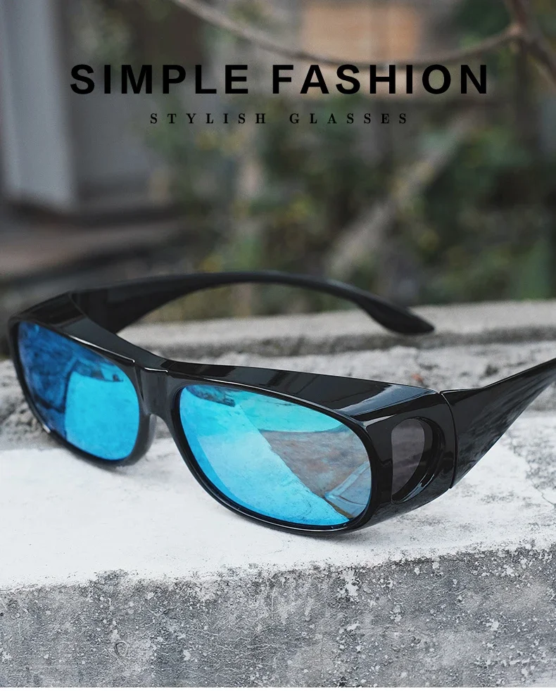 2026Polarized Sunglasses Fit Over Eye Glasses Driving Wrap Shield Goggles Fishing Glasses Sports Sunglasses Night Vision Glasses