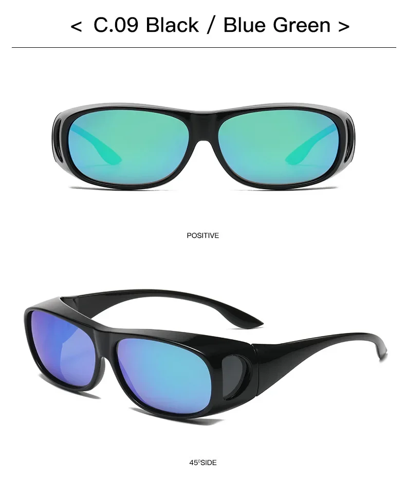 2026Polarized Sunglasses Fit Over Eye Glasses Driving Wrap Shield Goggles Fishing Glasses Sports Sunglasses Night Vision Glasses