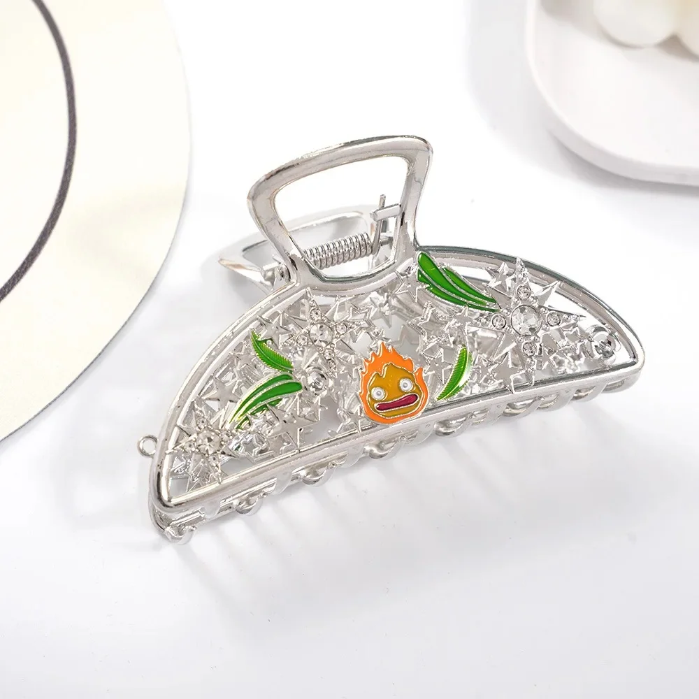 Exquisite Cute Cartoon Flame Hair Claw Boat Dragon Large Hair Claws New Japanese Cat Claw Clip Enamel Hair Accessories for Women