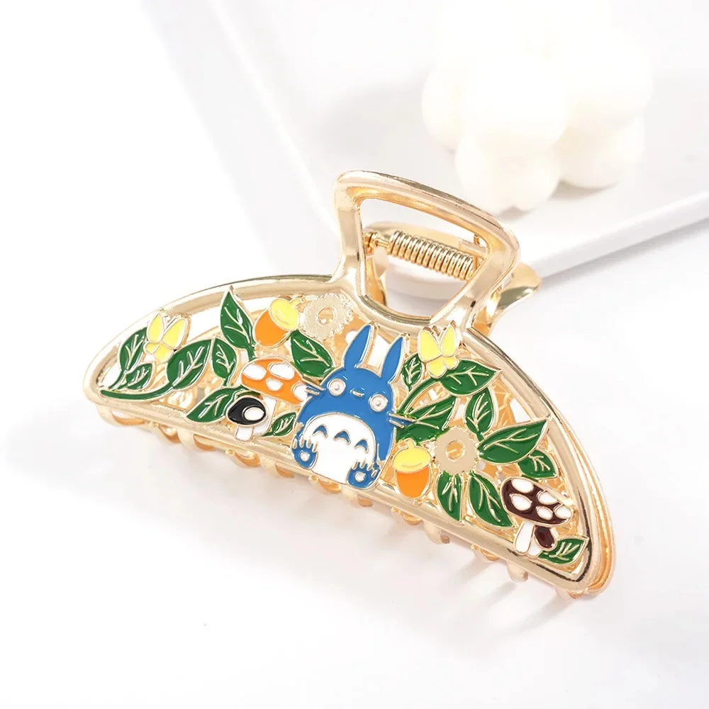 Exquisite Cute Cartoon Flame Hair Claw Boat Dragon Large Hair Claws New Japanese Cat Claw Clip Enamel Hair Accessories for Women