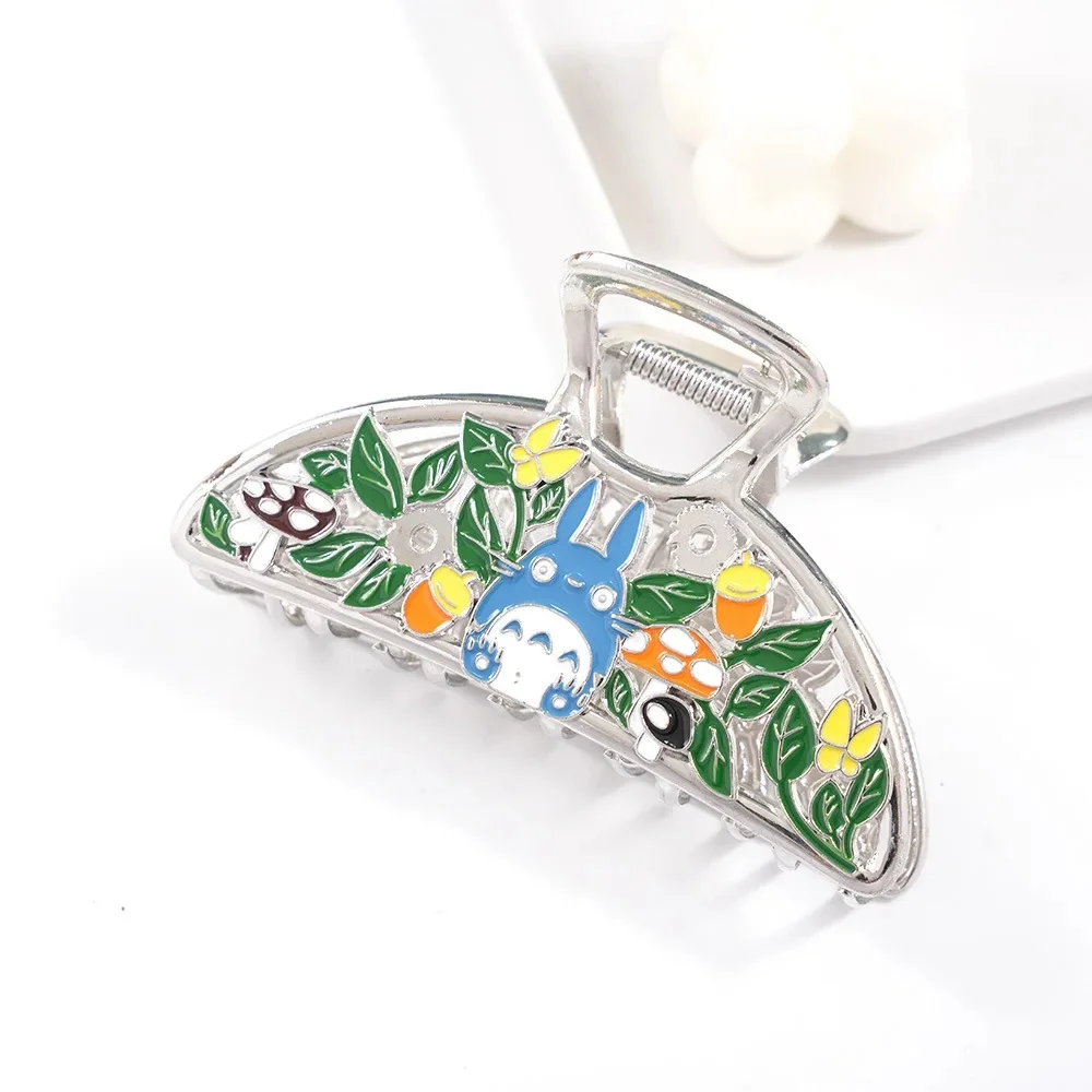 Exquisite Cute Cartoon Flame Hair Claw Boat Dragon Large Hair Claws New Japanese Cat Claw Clip Enamel Hair Accessories for Women