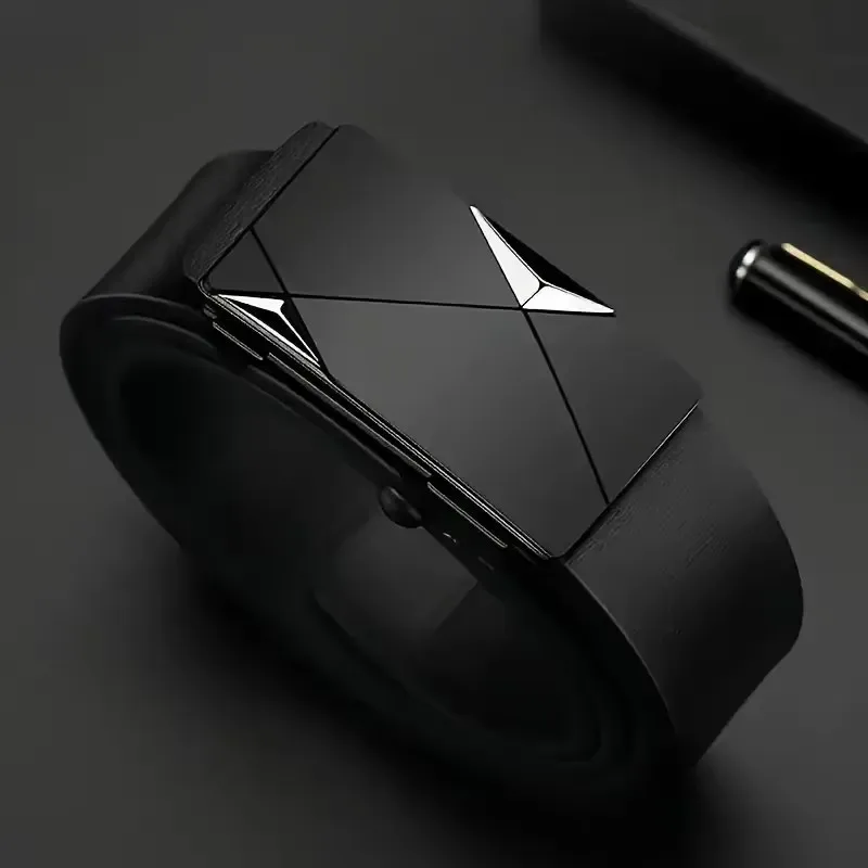 Fashionable Men's Automatic Buckle Belt With Men's Business Suit Pants Belt High-quality Casual Men's Belt