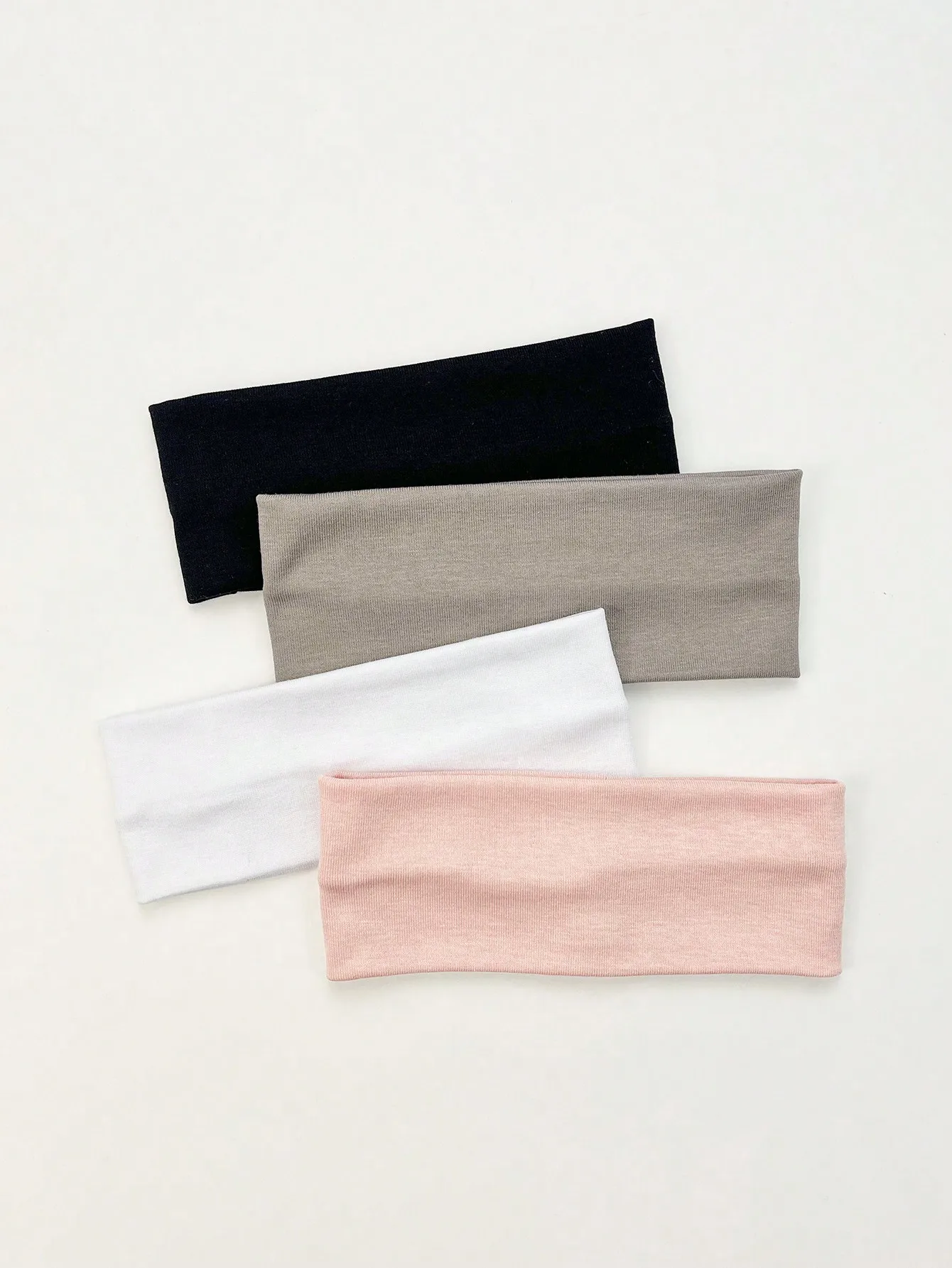 4Pcs/Set Fashion Knitted Hair Bands Women Solid Color Wide Elastic Headband Sport Yoga Hairband Soft Wash Face Makeup Headwrap