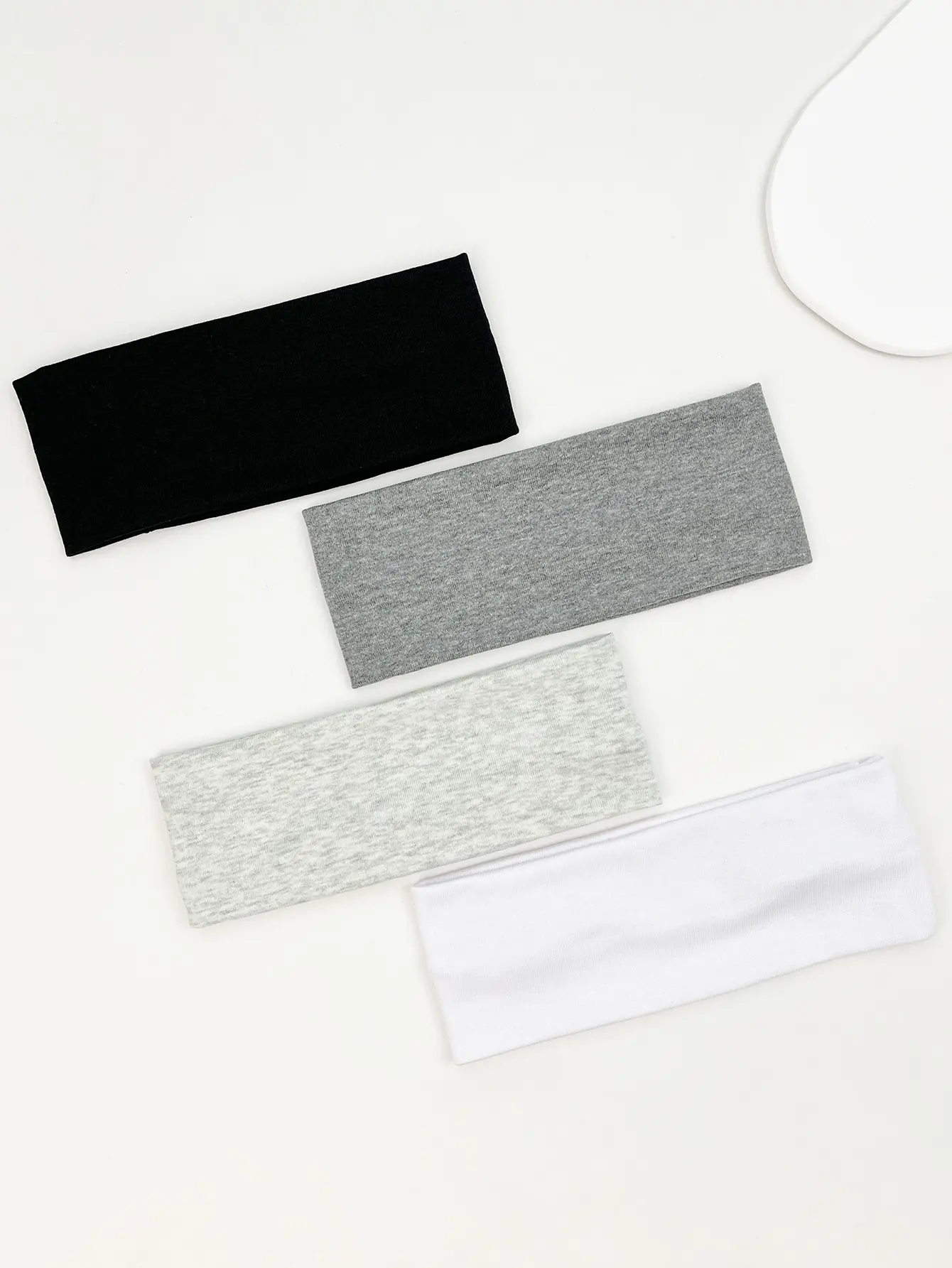4Pcs/Set Fashion Knitted Hair Bands Women Solid Color Wide Elastic Headband Sport Yoga Hairband Soft Wash Face Makeup Headwrap