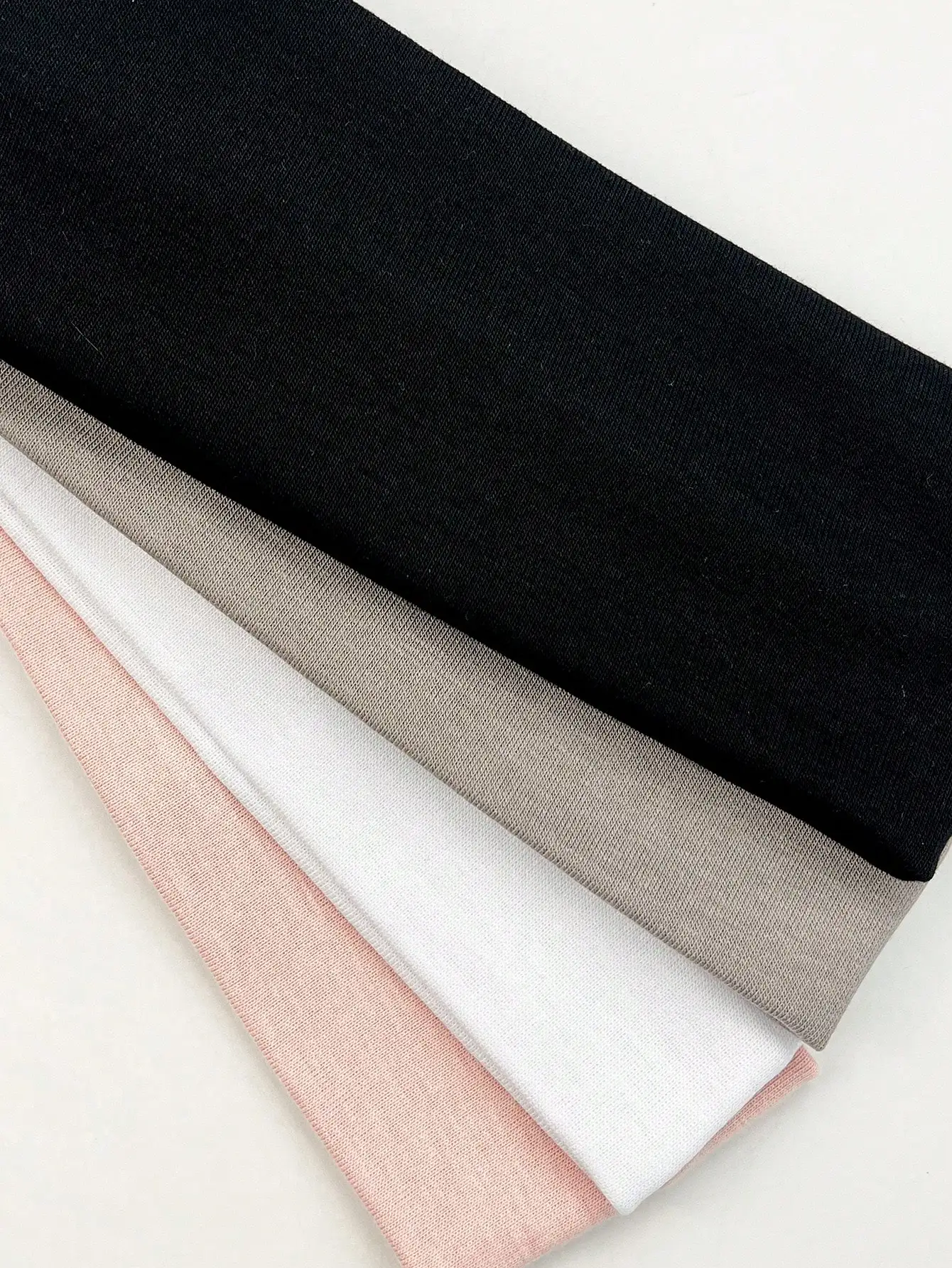 4Pcs/Set Fashion Knitted Hair Bands Women Solid Color Wide Elastic Headband Sport Yoga Hairband Soft Wash Face Makeup Headwrap