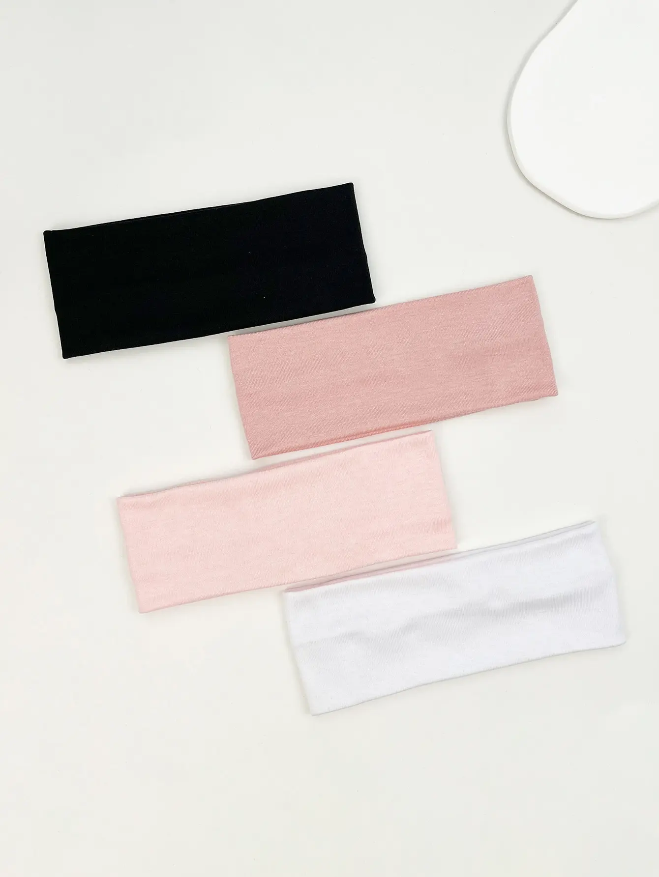 4Pcs/Set Fashion Knitted Hair Bands Women Solid Color Wide Elastic Headband Sport Yoga Hairband Soft Wash Face Makeup Headwrap