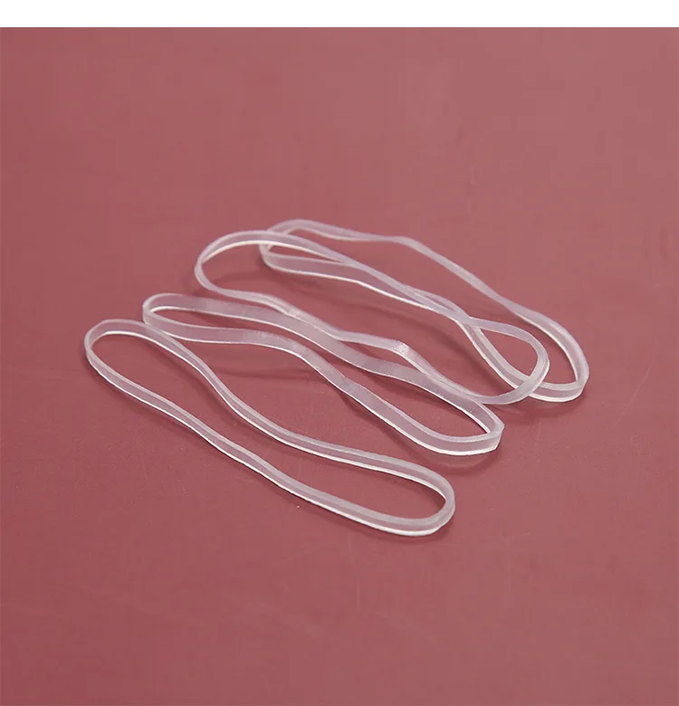 High Elasticity Transparent Silicone Rubber Band Clear Mini Hair Elastics For DIY Storage Children Hairstyle Ponytail Dreadlock