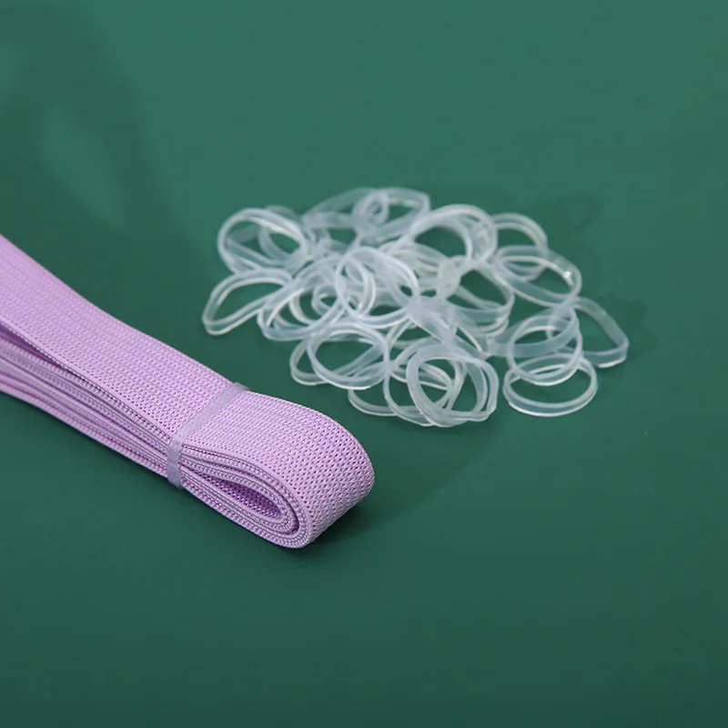 High Elasticity Transparent Silicone Rubber Band Clear Mini Hair Elastics For DIY Storage Children Hairstyle Ponytail Dreadlock