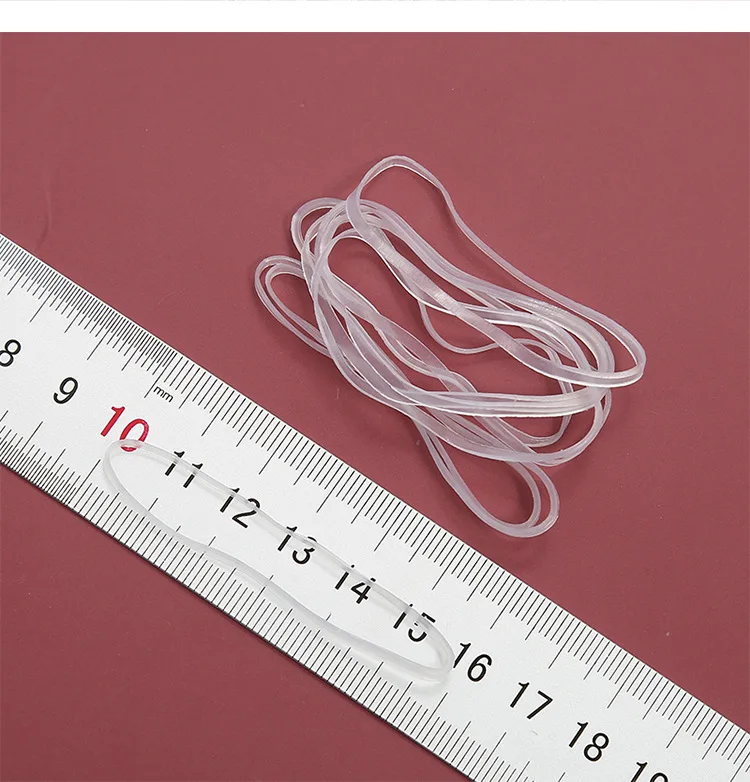 High Elasticity Transparent Silicone Rubber Band Clear Mini Hair Elastics For DIY Storage Children Hairstyle Ponytail Dreadlock