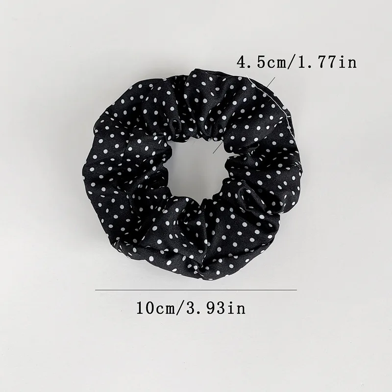 5Pcs Polka Dot Print Scrunchie Elegant Scrunchies Hair Ties Scrunchy Hair Ties