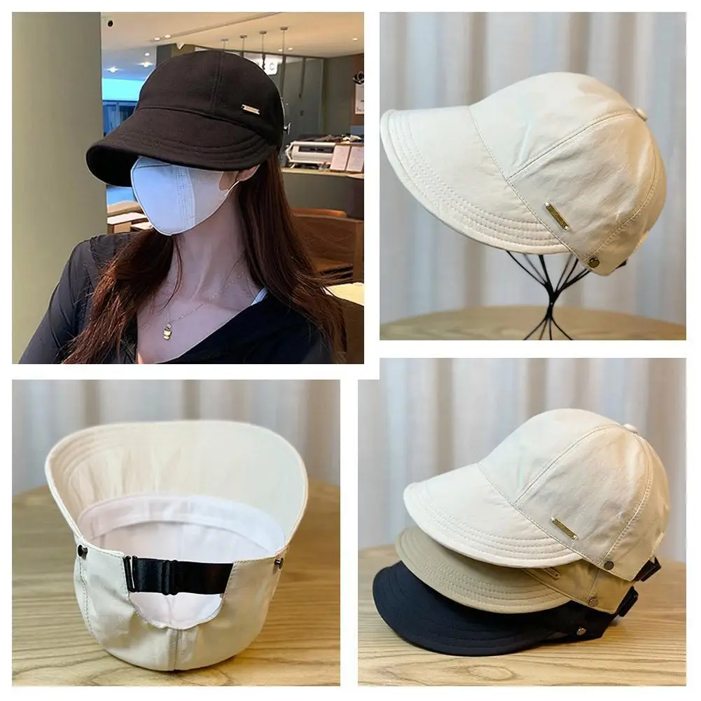 Women Summer Sunhat Outdoor Travel Beach UV Protection Baseball Hats Trend Female Large Brim Visor Caps Adjustable
