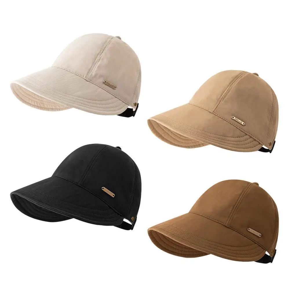 Women Summer Sunhat Outdoor Travel Beach UV Protection Baseball Hats Trend Female Large Brim Visor Caps Adjustable