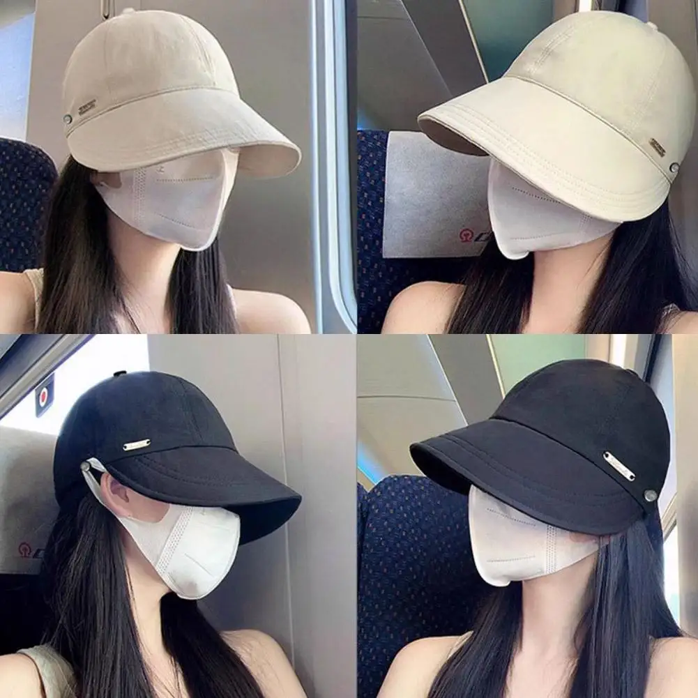 Women Summer Sunhat Outdoor Travel Beach UV Protection Baseball Hats Trend Female Large Brim Visor Caps Adjustable