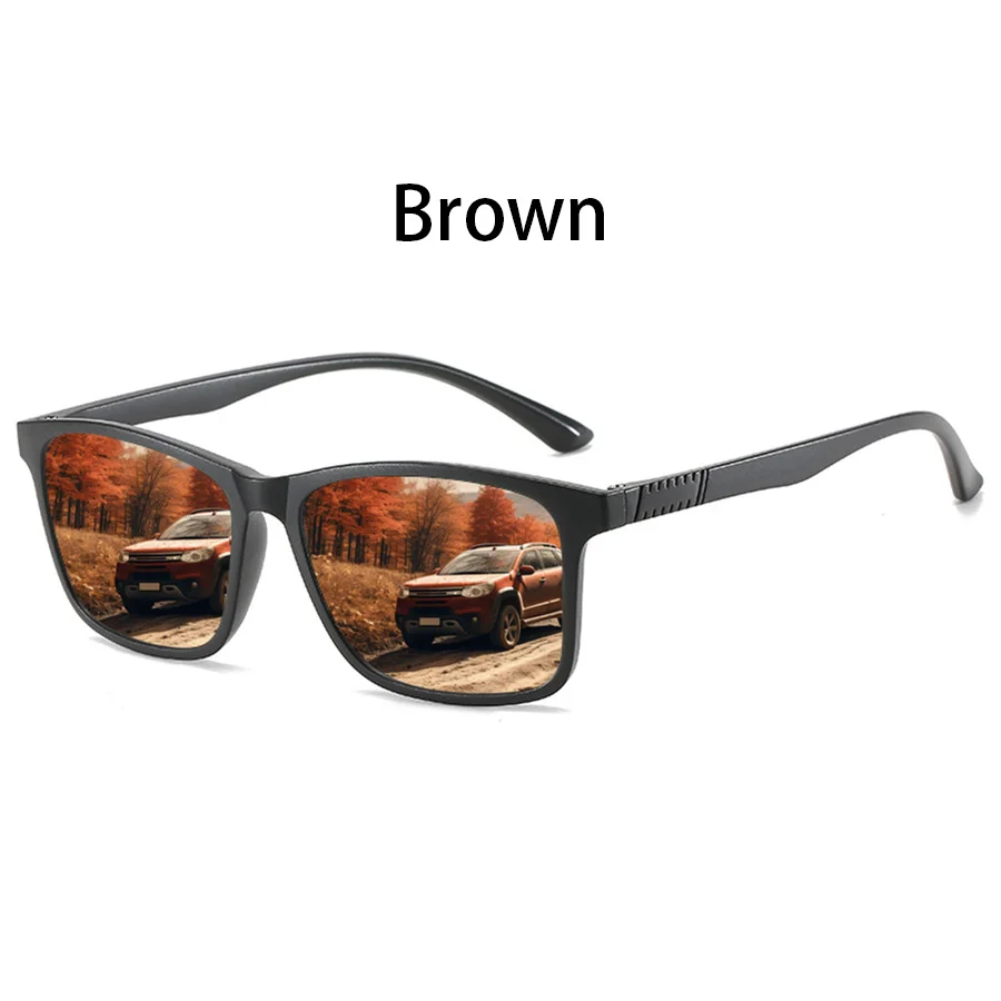 6 PCS Fashion Vintage Check Square Sunglasses Men Women Fishing Driving Luxury Brand Designer Sun Glasses Retro Eyewear