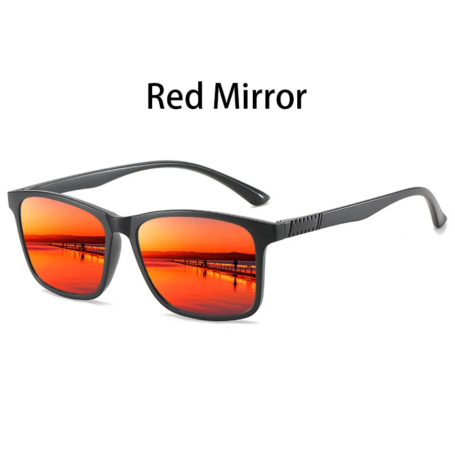 6 PCS Fashion Vintage Check Square Sunglasses Men Women Fishing Driving Luxury Brand Designer Sun Glasses Retro Eyewear