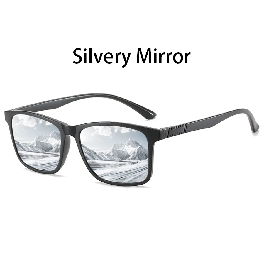 6 PCS Fashion Vintage Check Square Sunglasses Men Women Fishing Driving Luxury Brand Designer Sun Glasses Retro Eyewear