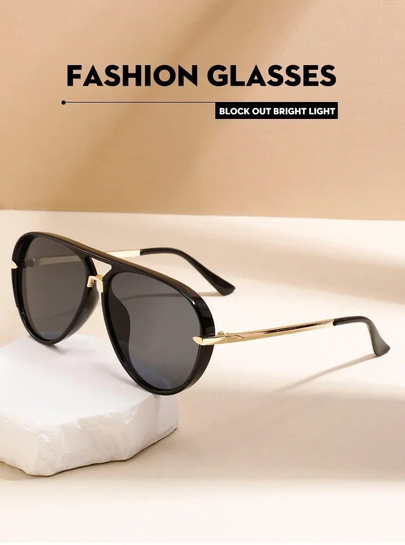 Candy Color Trendy Oversized Pilot Sunglasses Women Summer Fashion Alloy Frame Pilot Sun Glasses Luxury Brand Outdoor Y2K Shades
