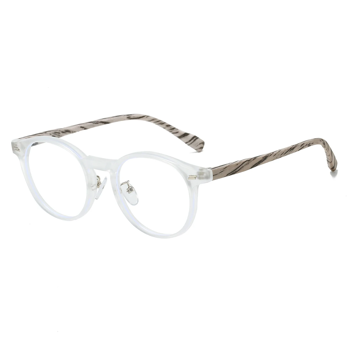 KAMMPT Vintage Round Glasses Fashion Retro Blue Light Blocking Eyeglasses Trendy Stylish Design Candy Color Rim Optical Frames