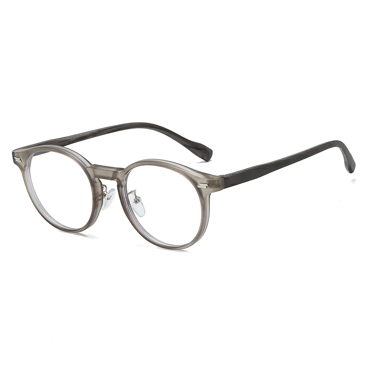 KAMMPT Vintage Round Glasses Fashion Retro Blue Light Blocking Eyeglasses Trendy Stylish Design Candy Color Rim Optical Frames